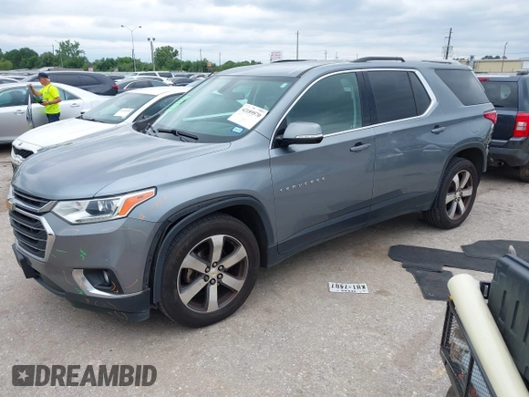 2018 Chevrolet Traverse LT z VIN 1GNERHKW3JJ135861, wystawiony jako IAAI lot #42189570 z przebiegiem 180 113 mil mil oraz . Historia ofert i sprzedaży dostępna na DreamBid. Obrazek 18.