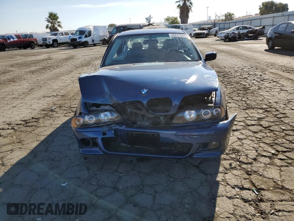 2001 BMW 5 Series 525iA with VIN WBADT43411GF55207, listed as a Copart auction lot 72247264 with 129,965 mi miles and Salvage Title. Bid and sale history available at carsss.com. Image 5.