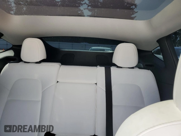 2020 Tesla Model Y Long Range with VIN 5YJYGDEF9LF023060, listed as a Copart auction lot 55462395 with 58,211 mi miles and Salvage Title. Bid and sale history available at DreamBid. Image 10.