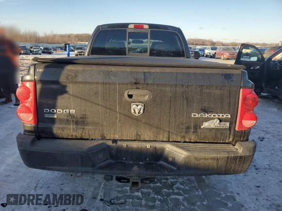 2010 Dodge Dakota SXT with VIN 1D7CW3GP0AS264489, listed as a Copart auction lot 42120095 with 107,836 mi miles and Clean Title. Bid and sale history available at carsss.com. Image 6.