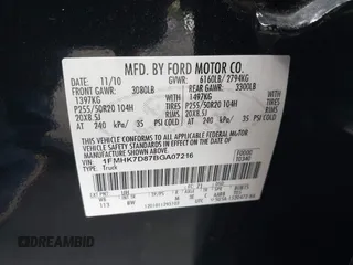 2011 Ford Explorer XLT z VIN 1FMHK7D87BGA07216, wystawiony jako IAAI lot #42754194 z przebiegiem 218 220 mil mil oraz . Historia ofert i sprzedaży dostępna na DreamBid. Obrazek 9.