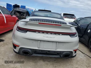 2021 Porsche 911 Turbo S with VIN WP0CD2A94MS263709, listed as a Copart auction lot 73958004 with 0 mi miles and Salvage Title. Bid and sale history available at carsss.com. Image 6.