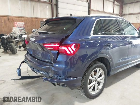 2021 Audi Q3 S line Premium Plus with VIN WA1EECF36M1061776, listed as a IAAI auction lot 42343842 with 40,521 mi miles and . Bid and sale history available at DreamBid. Image 17.