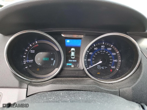 2014 Hyundai Sonata Hybrid Limited with VIN KMHEC4A48EA106005, listed as a Copart auction lot 86050224 with 155,467 mi miles and Salvage Title. Bid and sale history available at carsss.com. Image 9.