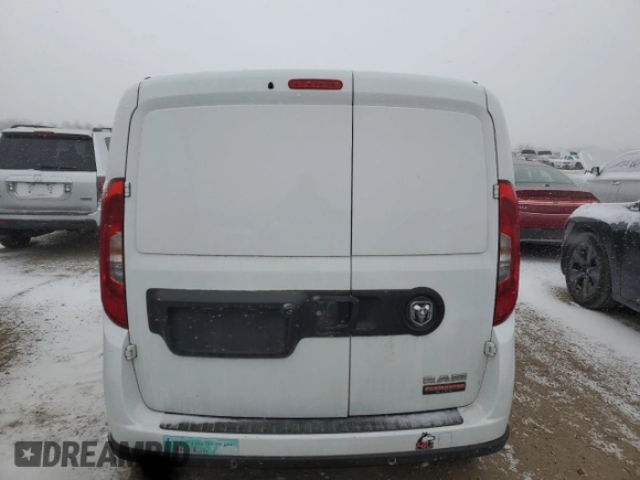 2022 Ram ProMaster City Cargo Tradesman with VIN ZFBHRFAB0N6X33216, listed as a Copart auction lot 89373425 with 72,737 mi miles and Salvage title. Bid and sale history available at DreamBid. Image 6.