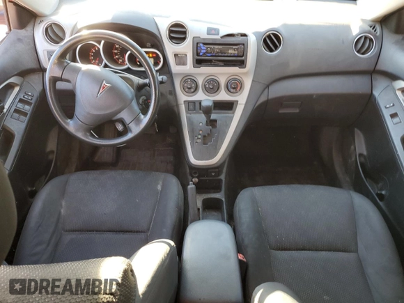 2009 Pontiac Vibe 1SB with VIN 5Y2SP67099Z435329, listed as a Copart auction lot 80291994 with 184,901 mi miles and Salvage title. Bid and sale history available at DreamBid. Image 8.