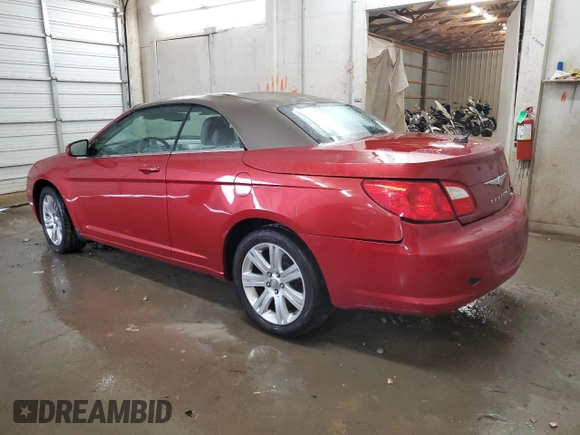 2010 Chrysler Sebring Touring with VIN 1C3BC5ED0AN109219, listed as a Copart auction lot 80760284 with 89,414 mi miles and Salvage Title. Bid and sale history available at carsss.com. Image 2.