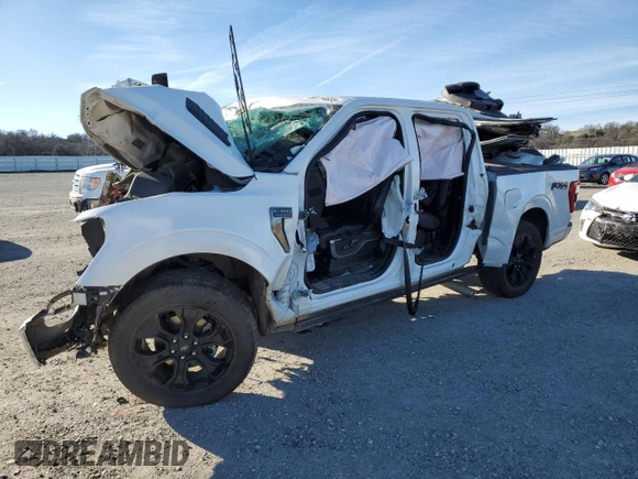 2023 Ford F-150 XL with VIN 1FTFW1E81PFA55626, listed as a Copart auction lot 88114635 with 0 mi miles and Salvage Title. Bid and sale history available at carsss.com. Image 1.