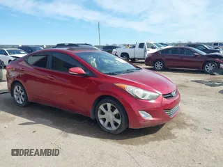 2012 Hyundai Elantra Limited with VIN KMHDH4AE7CU335325, listed as a IAAI auction lot 41680850 with 105,991 mi miles. Bid and sale history available at carsss.com. Image 1.