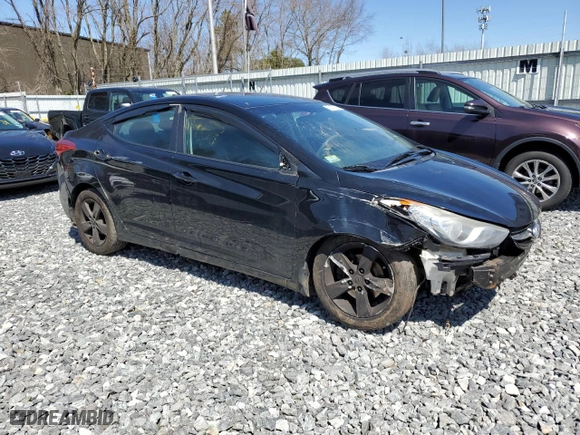 2012 Hyundai Elantra GLS PZEV with VIN 5NPDH4AE5CH129791, listed as a Copart auction lot 53077695 with 143,711 mi miles and Clean Title. Bid and sale history available at carsss.com. Image 4.