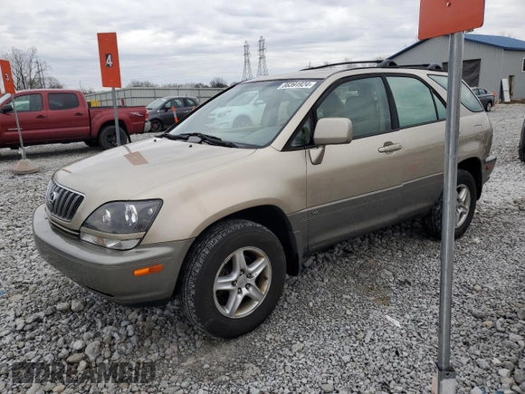 2003 Lexus RX 300 with VIN JTJHF10U930300910, listed as a Copart auction lot 86391924 with 117,037 mi miles and Clean Title. Bid and sale history available at carsss.com. Image 1.