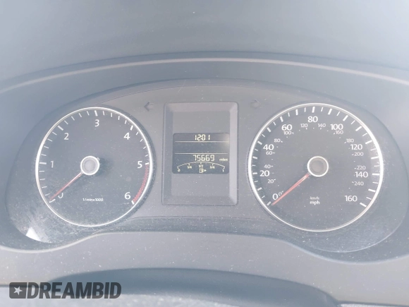 2012 Volkswagen Jetta TDI w/Premium with VIN 3VWLL7AJ8CM314305, listed as a IAAI auction lot 41885355 with 75,669 mi miles and . Bid and sale history available at DreamBid. Image 7.