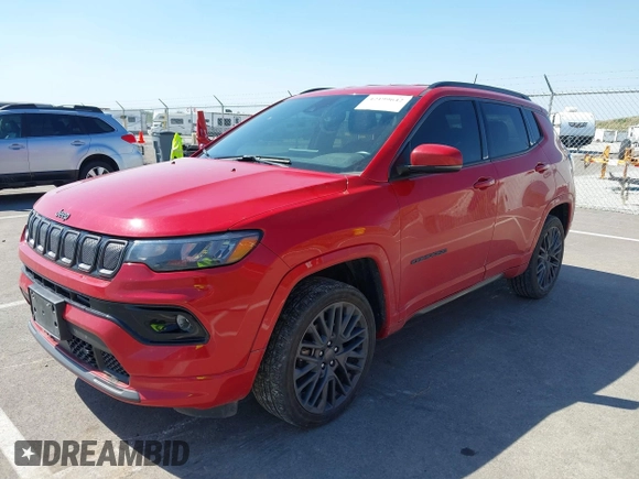 2022 Jeep Compass High Altitude with VIN 3C4NJDCB8NT146177, listed as a IAAI auction lot 42199642 with 85,121 mi miles and . Bid and sale history available at DreamBid. Image 2.