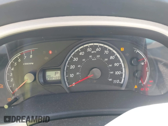 2011 Toyota Sienna LE AAS with VIN 5TDKK3DC2BS096965, listed as a IAAI auction lot 42583783 with 288,489 mi miles and . Bid and sale history available at DreamBid. Image 7.
