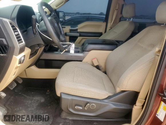 2017 Ford F-150 XL with VIN 1FTEW1EF4HKC17557, listed as a Copart auction lot 57494955 with 182,169 mi miles and Salvage title. Bid and sale history available at DreamBid. Image 7.
