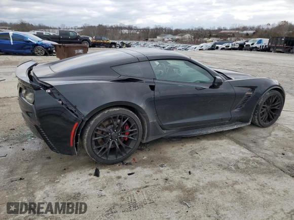 2019 Chevrolet Corvette Z06 2LZ with VIN 1G1YS2D68K5605471, listed as a Copart auction lot 84206164 with 87,844 mi miles and Salvage Title. Bid and sale history available at carsss.com. Image 3.
