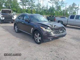 2010 Infiniti FX with VIN JN8AS1MW7AM855604, listed as a IAAI auction lot 42604122 with 188,605 mi miles and . Bid and sale history available at DreamBid. Image 1.