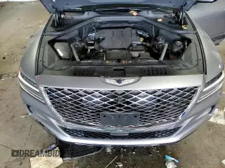 2023 Genesis GV80 with VIN KMUHBDSB0PU143596, listed as a Copart auction lot 64642505 with 18,569 mi miles and Salvage title. Bid and sale history available at DreamBid. Image 14.