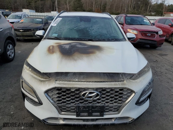 2020 Hyundai Kona Ultimate with VIN KM8K5CA5XLU444727, listed as a Copart auction lot 47648085 with 0 mi miles and Salvage Title. Bid and sale history available at carsss.com. Image 5.