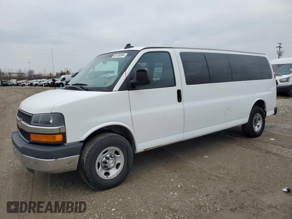 2016 Chevrolet Express Passenger LT with VIN 1GAZGPFF9G1311706, listed as a Copart auction lot 84155094 with 312,498 mi miles and Clean title. Bid and sale history available at DreamBid. Image 1.