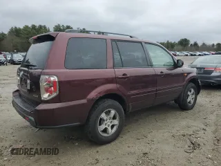 2007 Honda Pilot EX with VIN 2HKYF18467H511076, listed as a Copart auction lot 48763445 with 127,047 mi miles and Clean Title. Bid and sale history available at DreamBid. Image 3.