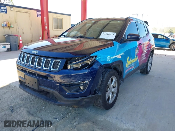 2017 Jeep Compass Latitude with VIN 3C4NJDBBXHT679623, listed as a IAAI auction lot 41810574 with 158,655 mi miles and . Bid and sale history available at DreamBid. Image 18.