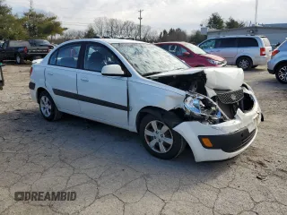 2009 Kia Rio LX with VIN KNADE223396477003, listed as a Copart auction lot 44943675 with 174,791 mi miles and Salvage Title. Bid and sale history available at carsss.com. Image 4.