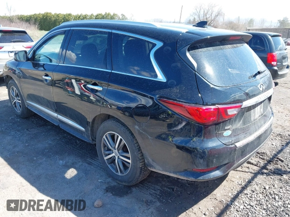 2020 Infiniti QX60 LUXE with VIN 5N1DL0MM9LC502865, listed as a IAAI auction lot 42000744 with 100,359 mi miles. Bid and sale history available at carsss.com. Image 3.
