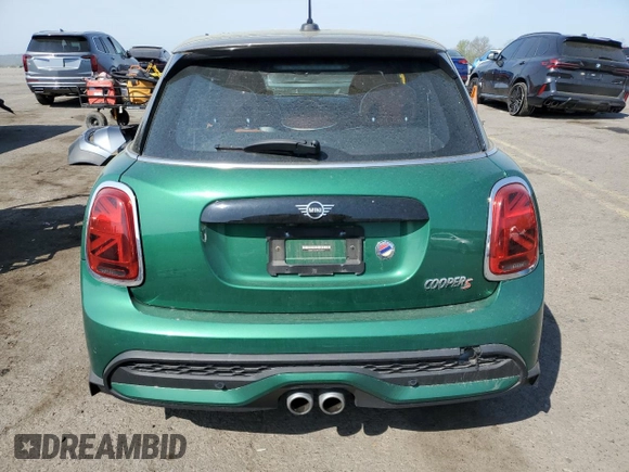 2022 MINI Hardtop 4 Door Cooper S with VIN WMW53DK0XN2R31664, listed as a Copart auction lot 54488225 with 15,035 mi miles and Salvage title. Bid and sale history available at DreamBid. Image 6.