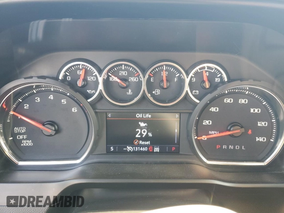 2021 Chevrolet Silverado 1500 LT with VIN 3GCUYDED2MG119375, listed as a Copart auction lot 54945035 with 131,460 mi miles and Clean Title. Bid and sale history available at DreamBid. Image 9.