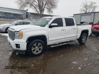 2014 GMC Sierra 1500 Denali z VIN 3GTU2WEC3EG405158, wystawiony jako Copart lot #87766515 z przebiegiem 218 739 mil mil oraz Szkoda całkowita • Salvage title. Historia ofert i sprzedaży dostępna na DreamBid. Obrazek 1.