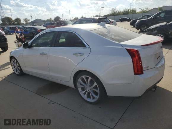 2015 Cadillac ATS Premium with VIN 1G6AE5SX4F0133210, listed as a Copart auction lot 77027604 with 80,682 mi miles and Salvage Title. Bid and sale history available at carsss.com. Image 2.