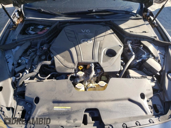 2020 Infiniti Q50 with VIN JN1EV7AR9LM256845, listed as a Copart auction lot 48957995 with 56,980 mi miles and Salvage Title. Bid and sale history available at DreamBid. Image 11.