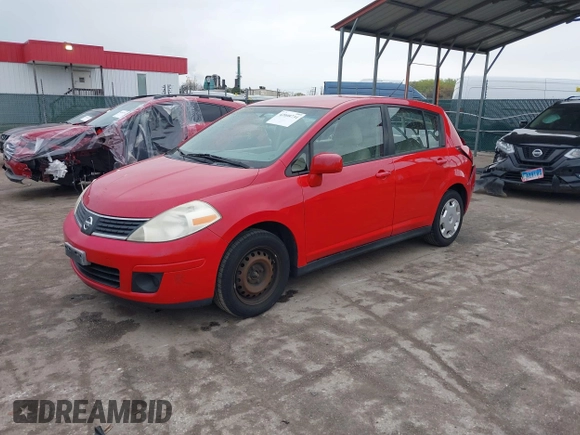 2007 Nissan Versa 1.8 S with VIN 3N1BC13EX7L364889, listed as a IAAI auction lot 42008734 with 147,613 mi miles. Bid and sale history available at carsss.com. Image 18.