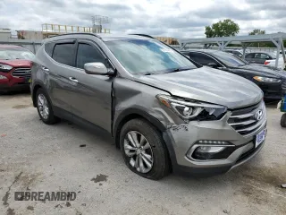 2017 Hyundai Santa Fe 2.0T with VIN 5XYZUDLA9HG437458, listed as a Copart auction lot 57751415 with 117,469 mi miles and Salvage title. Bid and sale history available at DreamBid. Image 4.