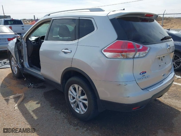 2015 Nissan Rogue SV with VIN KNMAT2MT6FP584237, listed as a IAAI auction lot 41793675 with 134,434 mi miles. Bid and sale history available at carsss.com. Image 3.