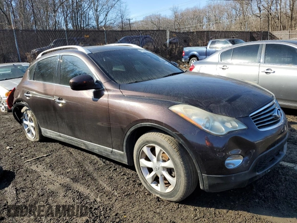 2010 Infiniti EX Journey with VIN JN1AJ0HR1AM755711, listed as a Copart auction lot 42326645 with Not Provided miles and Salvage Title. Bid and sale history available at DreamBid. Image 4.