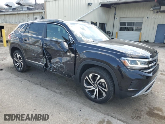 2022 Volkswagen Atlas SEL with VIN 1V2BE2CA4NC206923, listed as a Copart auction lot 54386495 with 73,133 mi miles and Salvage title. Bid and sale history available at DreamBid. Image 4.