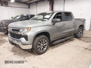 2025 Chevrolet Silverado 1500 LT with VIN 1GCPKKEK0SZ100161, listed as a IAAI auction lot 41685491 with 1,706 mi miles and . Bid and sale history available at DreamBid. Image 2.