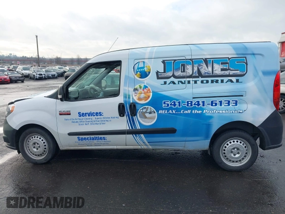 2021 Ram ProMaster City Cargo Tradesman with VIN ZFBHRFAB2M6T43801, listed as a IAAI auction lot 41312105 with 44,022 mi miles and . Bid and sale history available at DreamBid. Image 14.