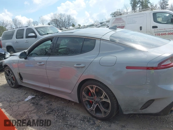 2019 Kia Stinger GT1 with VIN KNAE45LCXK6061530, listed as a IAAI auction lot 41750697 with 90,212 mi miles and . Bid and sale history available at DreamBid. Image 14.