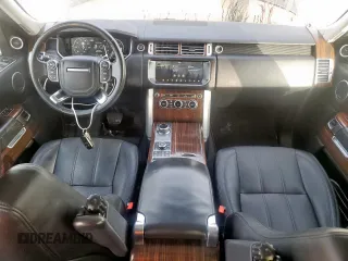 2017 Land Rover Range Rover HSE with VIN SALGS2FV5HA362590, listed as a Copart auction lot 63246215 with 63,235 mi miles and Salvage title. Bid and sale history available at DreamBid. Image 8.