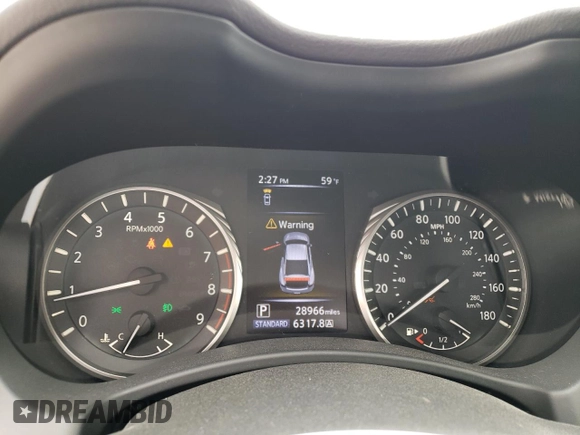 2020 Infiniti Q60 Luxe with VIN JN1EV7EKXLM340167, listed as a Copart auction lot 46643473 with 28,966 mi miles and . Bid and sale history available at carsss.com. Image 9.