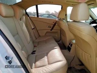 2007 BMW 5 Series 525i with VIN WBANE53537CW61863, listed as a Copart auction lot 53611705 with 134,014 mi miles and Salvage Title. Bid and sale history available at carsss.com. Image 10.