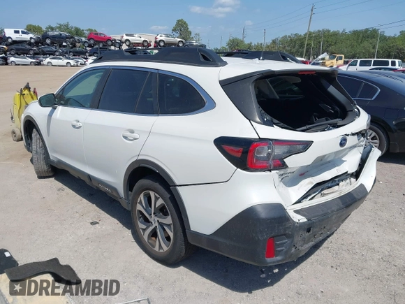 2022 Subaru Outback Limited with VIN 4S4BTANC2N3143266, listed as a IAAI auction lot 42278788 with 21,855 mi miles and . Bid and sale history available at DreamBid. Image 3.