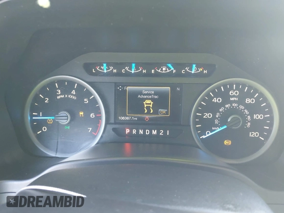 2017 Ford F-150 XL with VIN 1FTEW1CF6HKC96054, listed as a IAAI auction lot 40856897 with 106,387 mi miles. Bid and sale history available at carsss.com. Image 7.