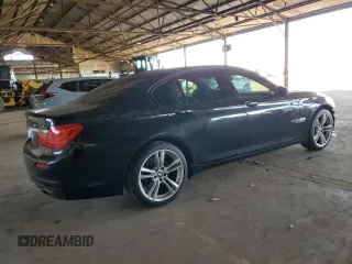 2011 BMW 7 Series 740i with VIN WBAKA4C50BC613240, listed as a Copart auction lot 43838615 with 70,509 mi miles and Salvage Title. Bid and sale history available at carsss.com. Image 3.