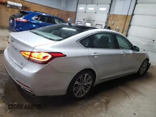2018 Genesis G80 3.8L with VIN KMHGN4JEXJU232841, listed as a Copart auction lot 77777244 with 98,371 mi miles and Clean Title. Bid and sale history available at carsss.com. Image 3.