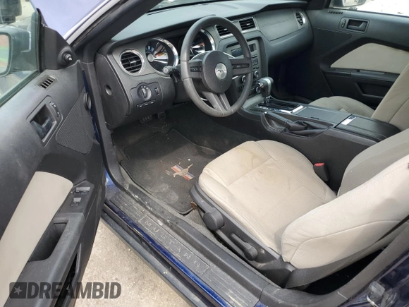 2012 Ford Mustang V6 with VIN 1ZVBP8EMXC5218384, listed as a Copart auction lot 58591915 with 162,572 mi miles and Salvage title. Bid and sale history available at DreamBid. Image 8.