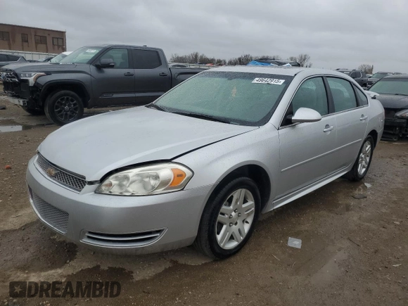 2013 Chevrolet Impala LT with VIN 2G1WG5E39D1210170, listed as a Copart auction lot 49642915 with 138,969 mi miles and Salvage Title. Bid and sale history available at DreamBid. Image 1.